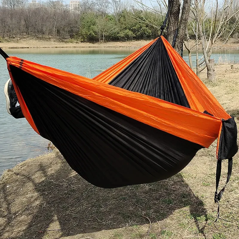 

300X200CM Doppel Person Открытый Garten Кемпинг H Kuiematte Le Kosovo Fallschirm Nylon Reise Wandern Schaukel Hembali Schlafen Bett