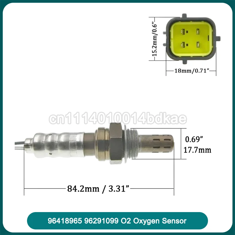96418965 96291099 O2 Lambda Oxygen Sensor Exhaust Gas Monitoring Replacement Engine Sensor Engine Vehicle System Auto Accessory