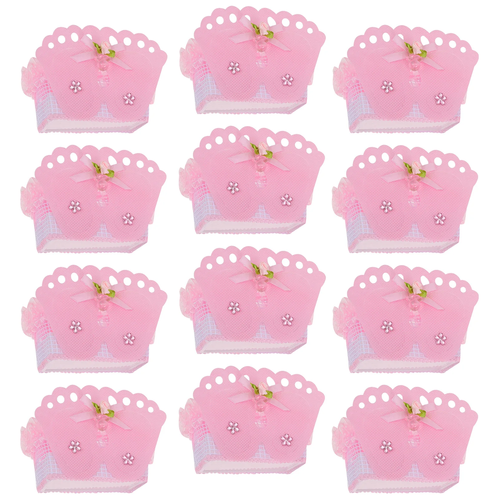 

12 Pcs Candy Wedding Pouch Bachelorette Bags Non-woven Fabric Drawstring Souvenirs Gift