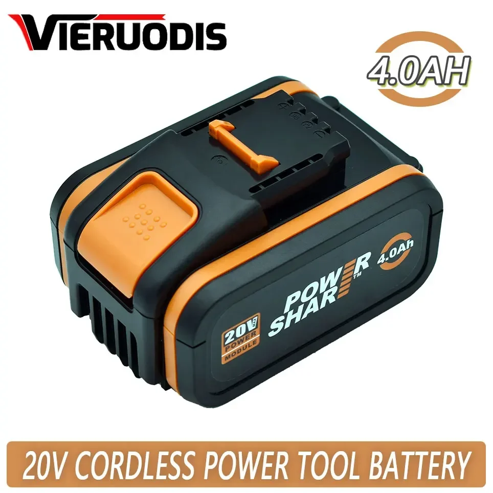 

For 20V Battery 4000mah Li-ion for Worx WX390/WX176/WX166.4/WX372.1 WX800/WX678/WX550/WX532/WG894E WG629E/WG329E/WG2