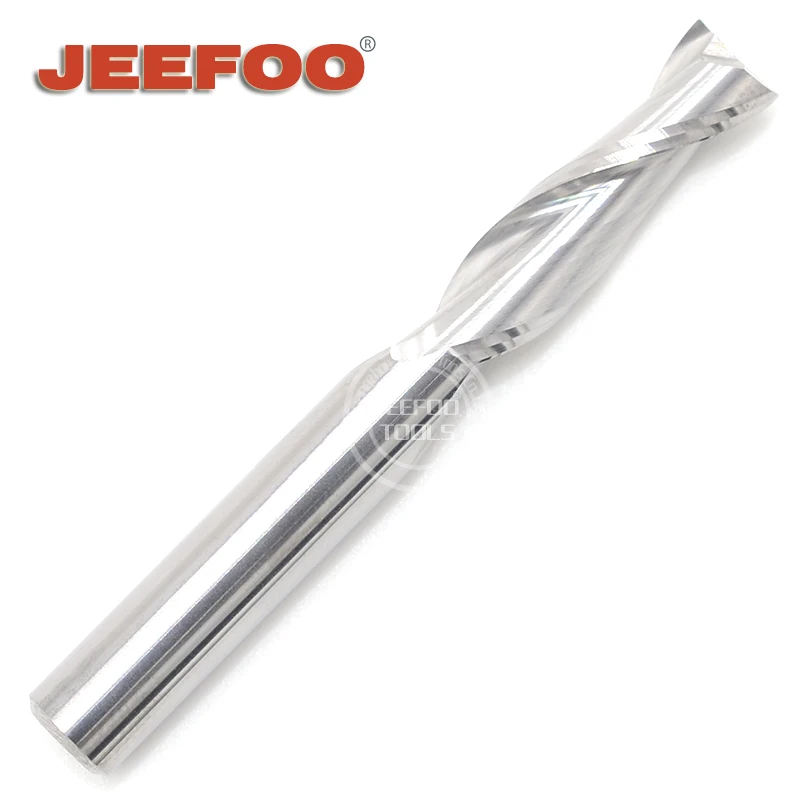 6*22mm Two Flute CNC Router Bits/ Cutting Tool Bit/ Solid Carbide Spiral End Mil/For Engraver