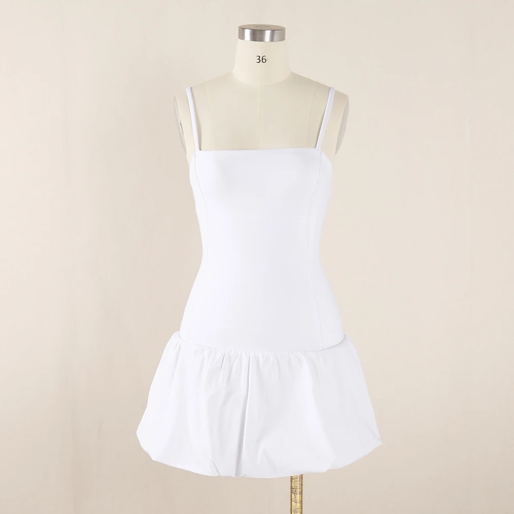 

Y2K Sheath Sleeveless Women's Dress Elegant Commuter Peplum Halter Splicing Fashion Summer 2025 New