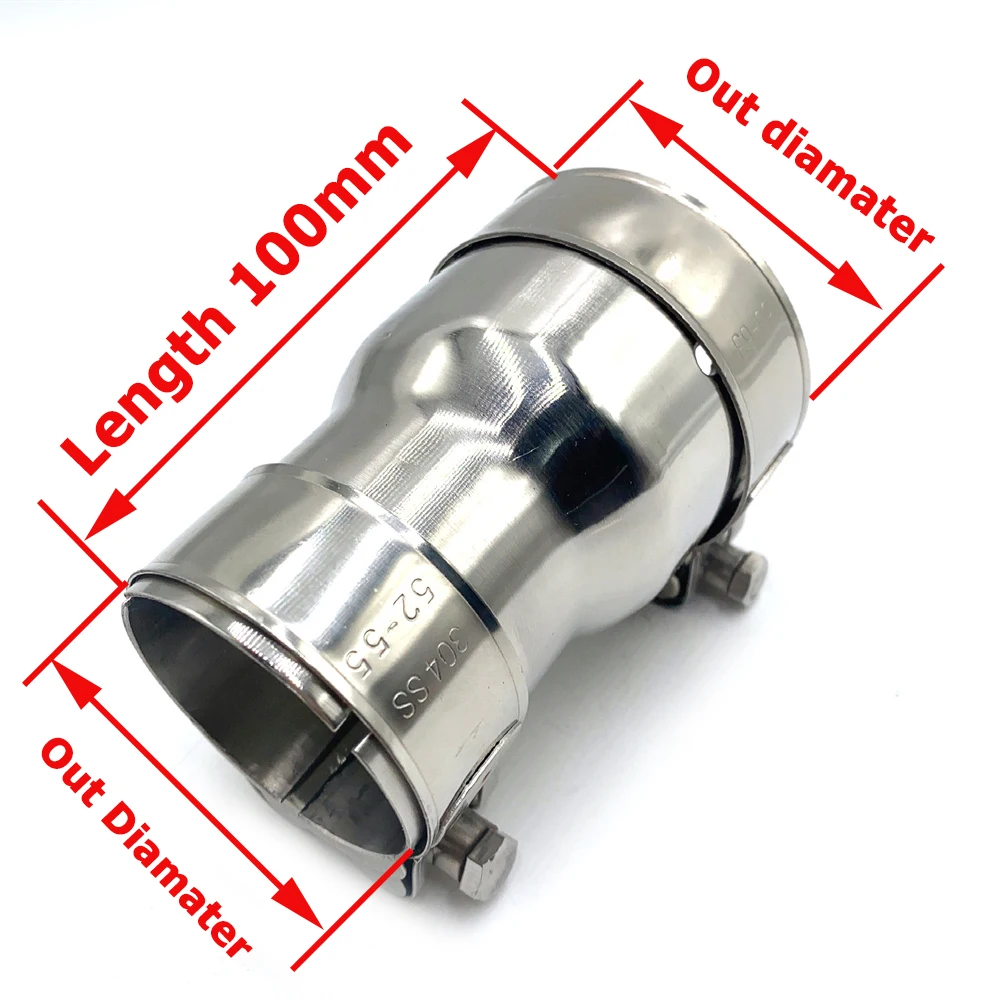 Universal Car Motorcycle Accessories Stainless Steel Exhaust Pipe Reducer Adapter Exhaust Muffler Pipeline Welded Pipe