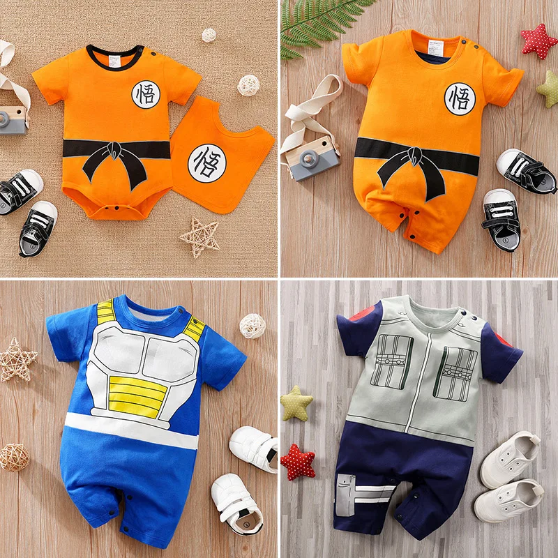 

Toddler Anime Cosplay Dragon DBZ Costume Baby Boy Girl Romper Kid Demon Slayer Baby Clothes Newborn Onesie Jumpsuit 0-18 Months