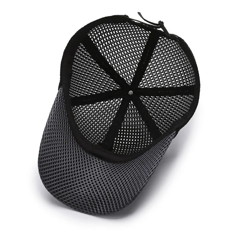 Big brim men's hat summer sports men's sun hat outdoor simple sun baseball mesh hat breathable peaked cap image 4