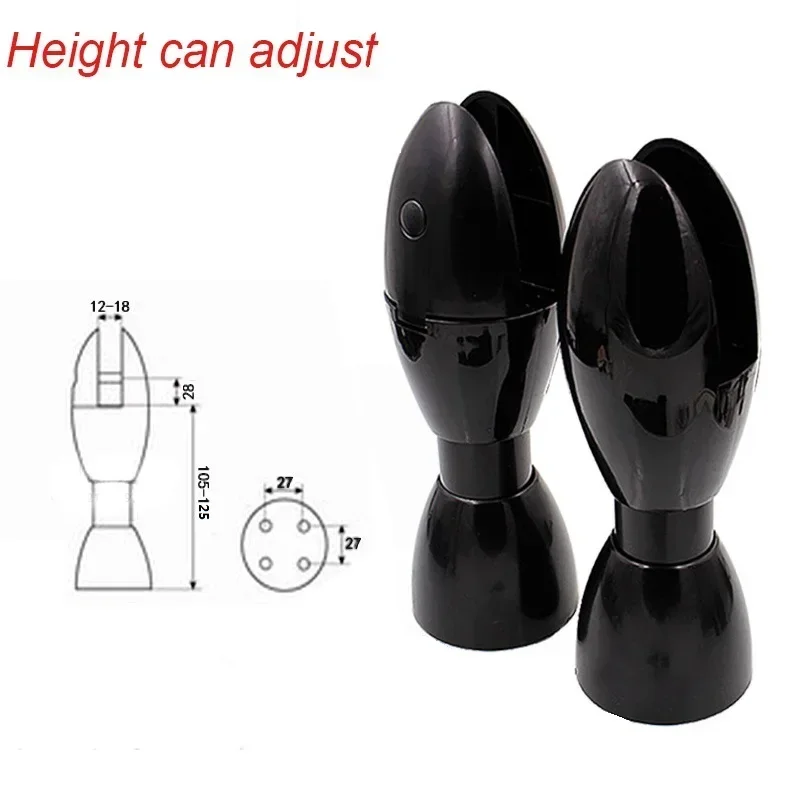 Height Adjustable Bowling ball Bathroom Stall Partition Door Legs Chipboard Foot Supporters Public Toilet Feet Plastic Base