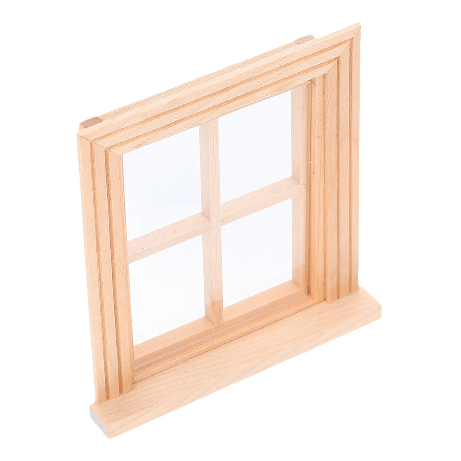 

1Pcs Mini Furniture Accessories High Quality Wood Mini House Window Decoration Miniature Home Landscape Ornament Children Play