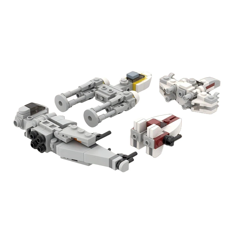 MOC Space War Series Rebel Space Fighter blocs de construction Kit galactique x-wing modèle de navire de guerre bricolage enfants assemblage jouets cadeau d'anniversaire