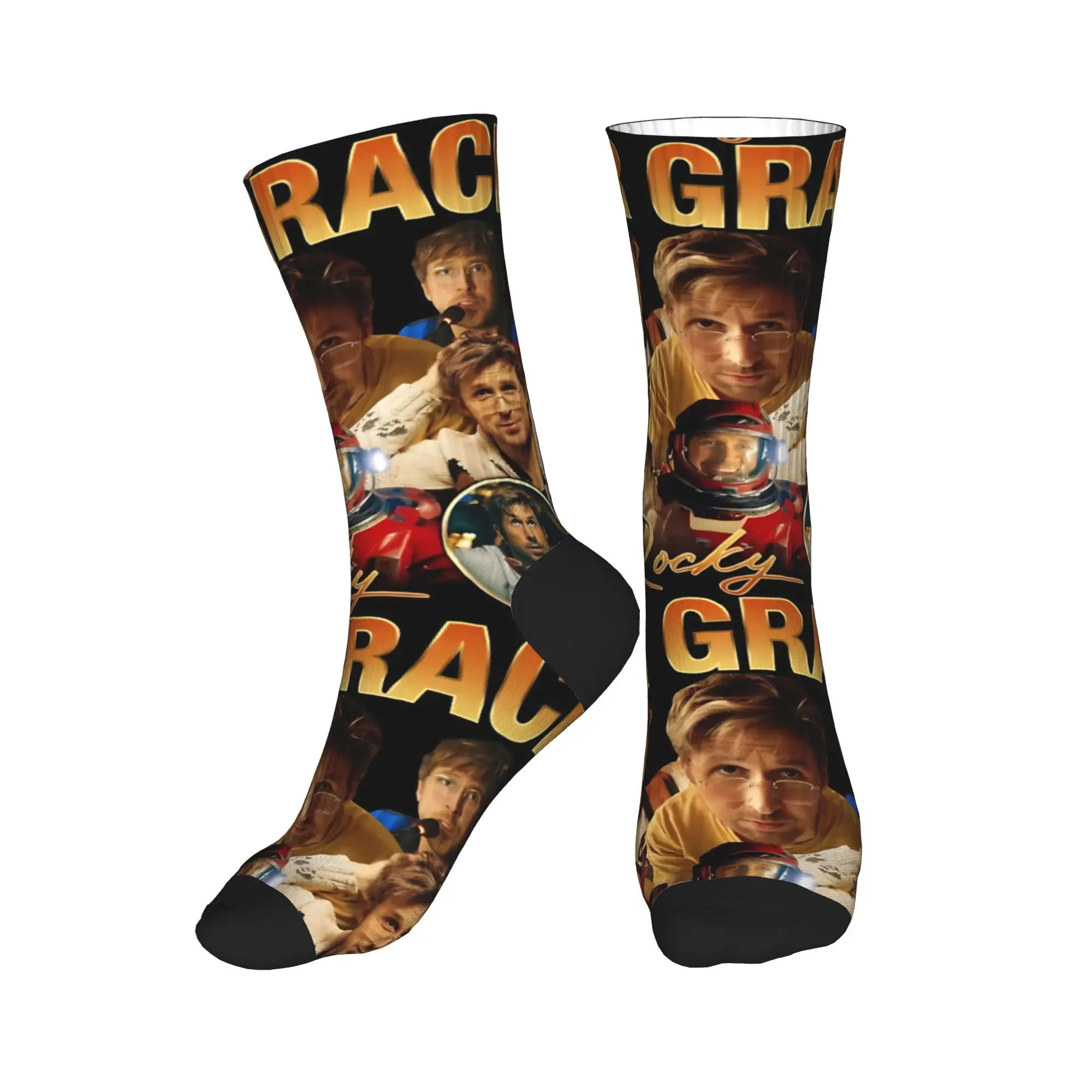 Women Men Socks Project Hail Mary Dr Grace Rocky Jazz Hands Stockings Anti Skid Medium Soft Socks Winter Design Climbing Socks