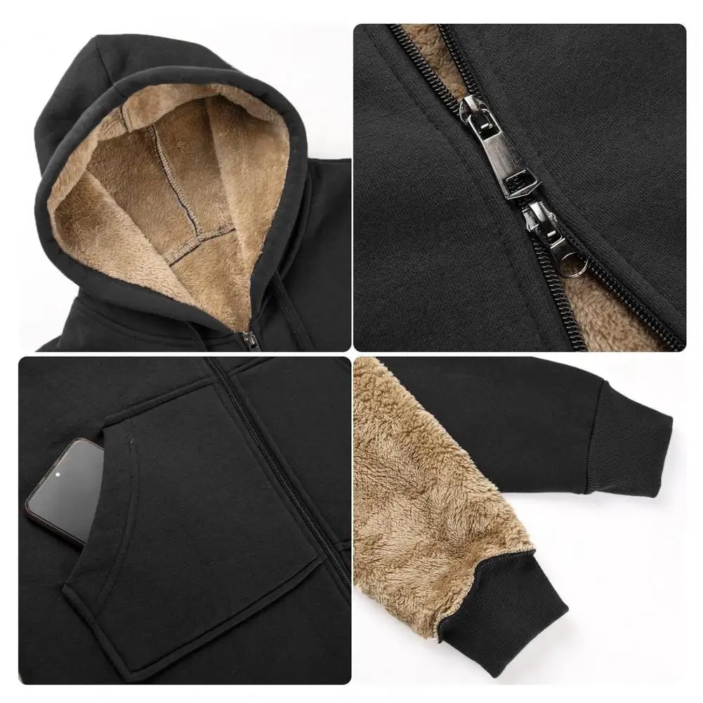 المرأة الشتاء هوديي سميكة طويلة هوديي أفخم اصطف هوديي معطف مع إغلاق معطف للنساء طويلة الأكمام ملابس خارجية سترة #1