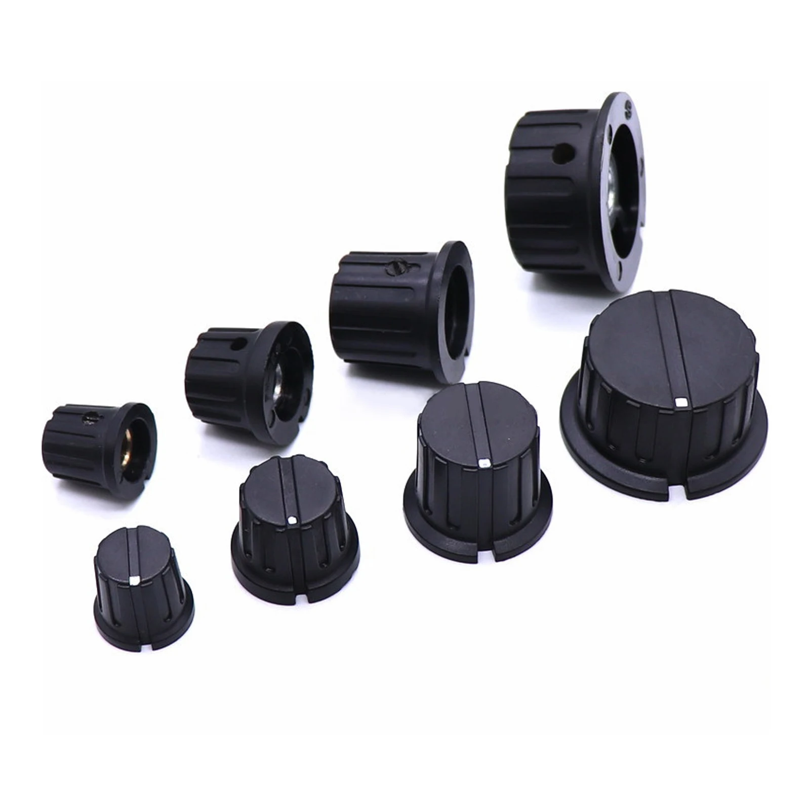 1PC Plastic Steering Wheel encoder-knob For Racing game black PN-8D Fits CTS Encoders 1/4 shaft