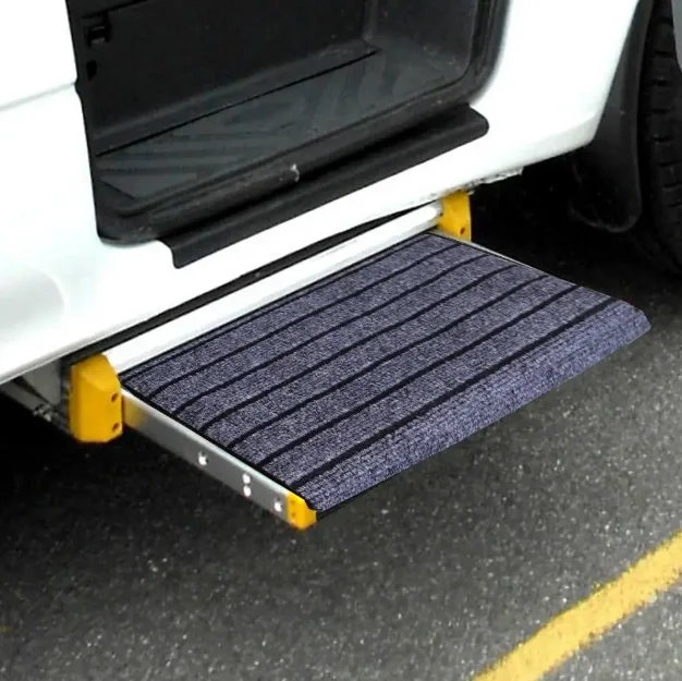 1PC 18IN Step Mat With NonSlip Surface Adjustable Height Heavy-Duty Dirt-Trapping Floor Mat For Caravan Motorhome Camper Trailer