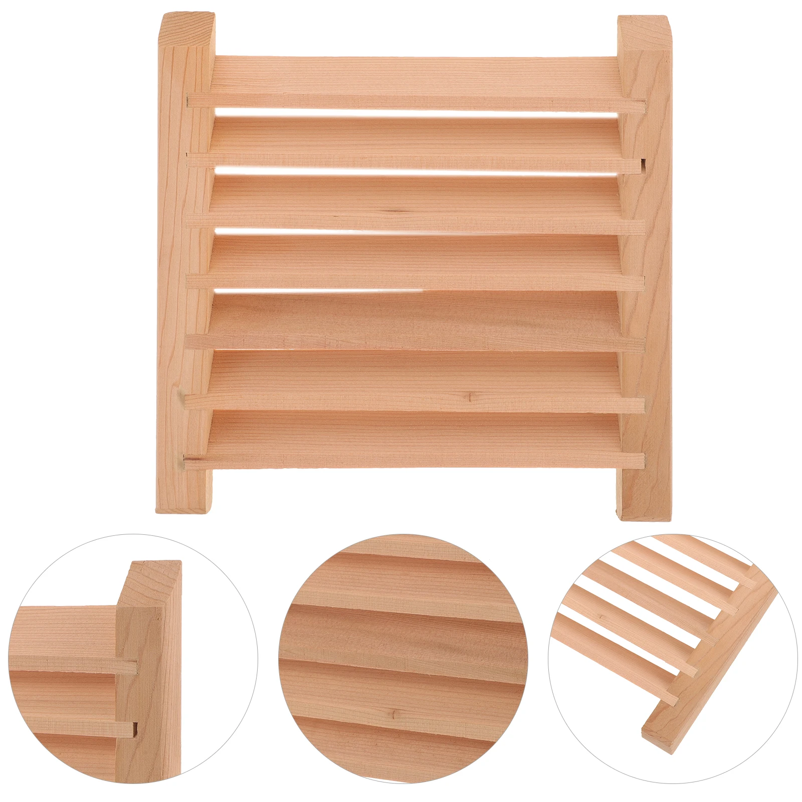 

Cedar Wood Blinds Ventilation Panel for Sauna Room Air Vents Covers Wooden Window Grille Accessories