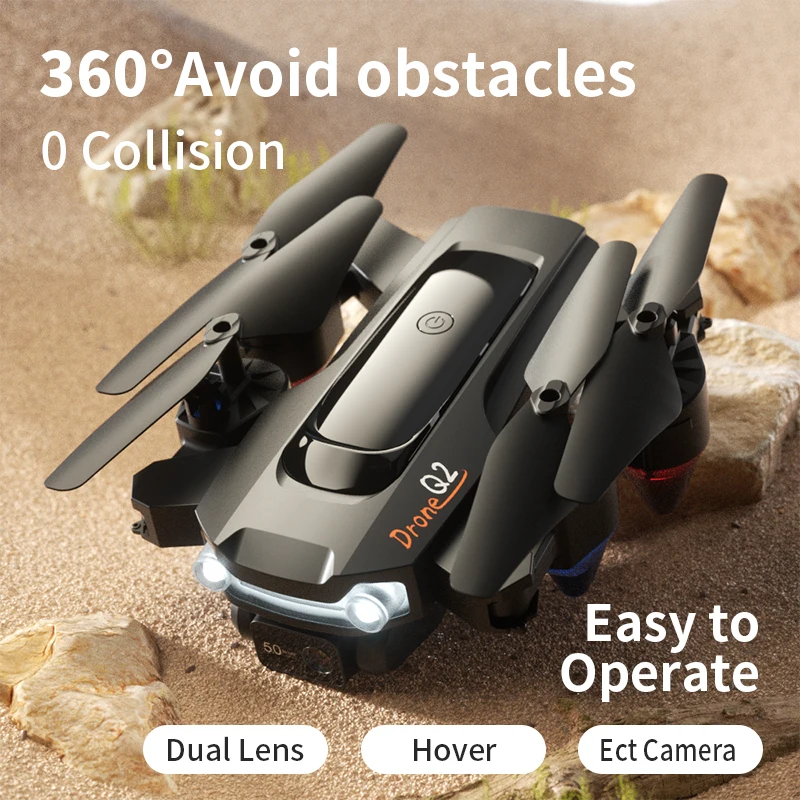 Q2 Drone Profissional 8K HD Fo - Drone Gimbal 2 Axis avaliação e preço