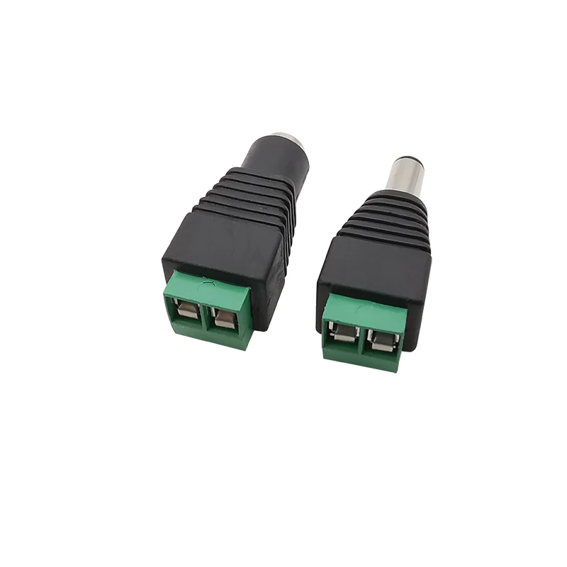 5,5x2,5mm männliche Gleichstrom buchsen 12-V-Gleichstrom-Netzsteckeradapter-Buchsenstecker für einfarbige LED-Streifenlicht-CCTV-Kamera