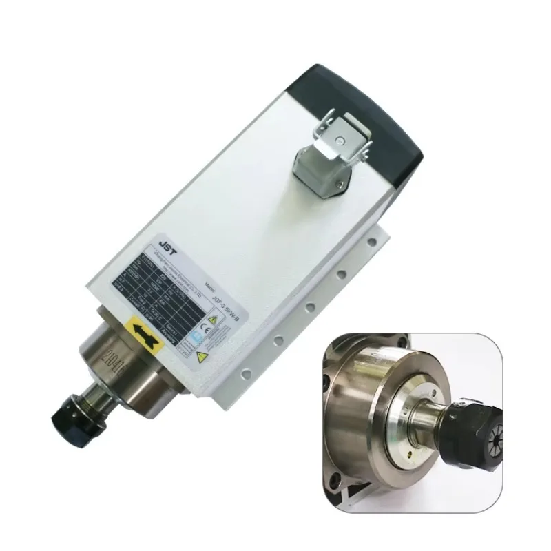 Quality CNC 1.5kw 220v/110V Square Air Cooling Spindle 1500W Air-cooled Milling Spindle + 1.5KW VFD Inverter +1 Set ER11