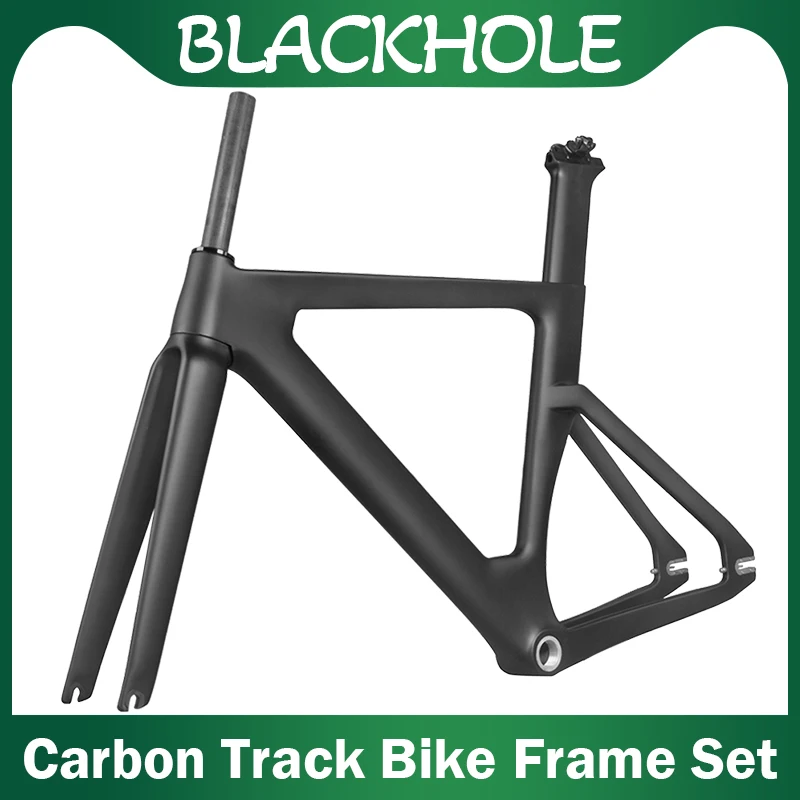 

Track Bike Carbon Frame+Fork+Seat Post Set BSA68mm Full Carbon Fixed Gear Bicycle Frame No Brake Road Bike Frame 49/51/54/57cm