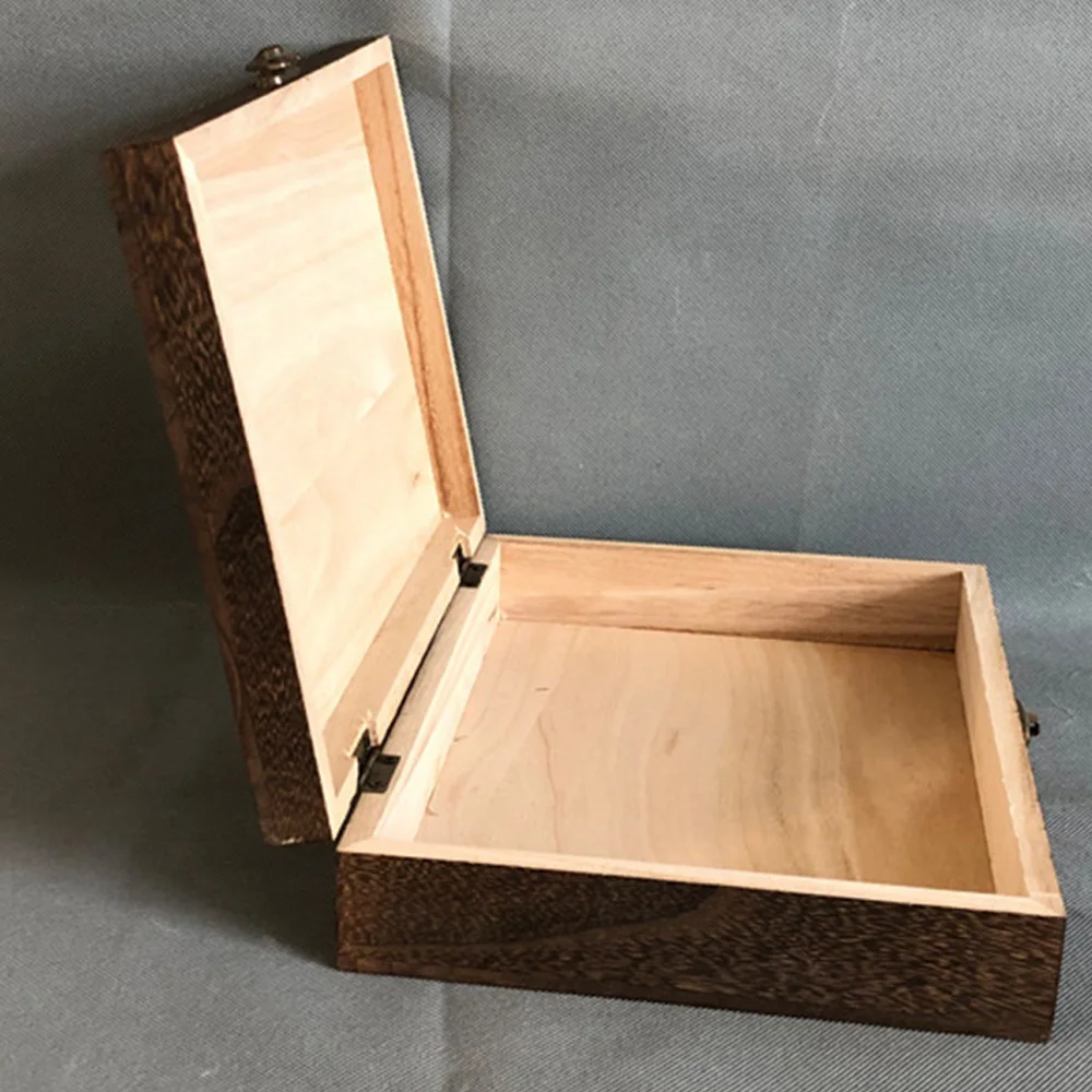 B-est Treasure Chest Jewelry Box Jewelry Case Storage Organizer Lockable Wooden Dust-Proof Exquisite Storage Box with Lock