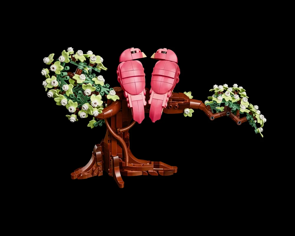 

750 новых деталей для сборки модели птицы-любовника, конструктор для творчества, игрушки для сборки мебели и декора, подарок на день рождения