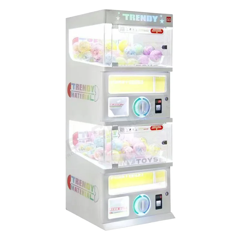 

Twisted Egg Capsule Machine Coin Operated Customized Gacha Toy Vending Machine Bill Acceptor