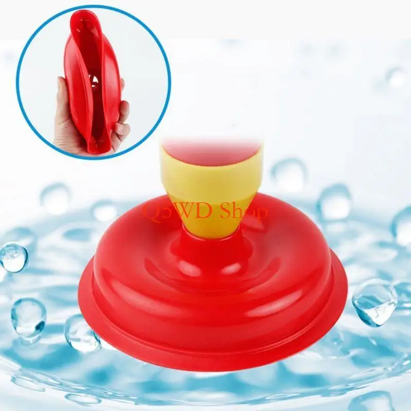 Q5WD Powerful Bathroom Clog Cleaner Toilet Sink Drain Blaster Air Plunger Tool