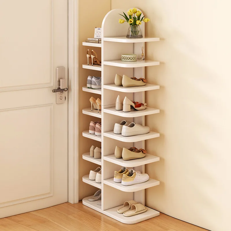 Shoe rack door dormitory multi-layer small shelf new storage artifact space-saving shoe cabinet