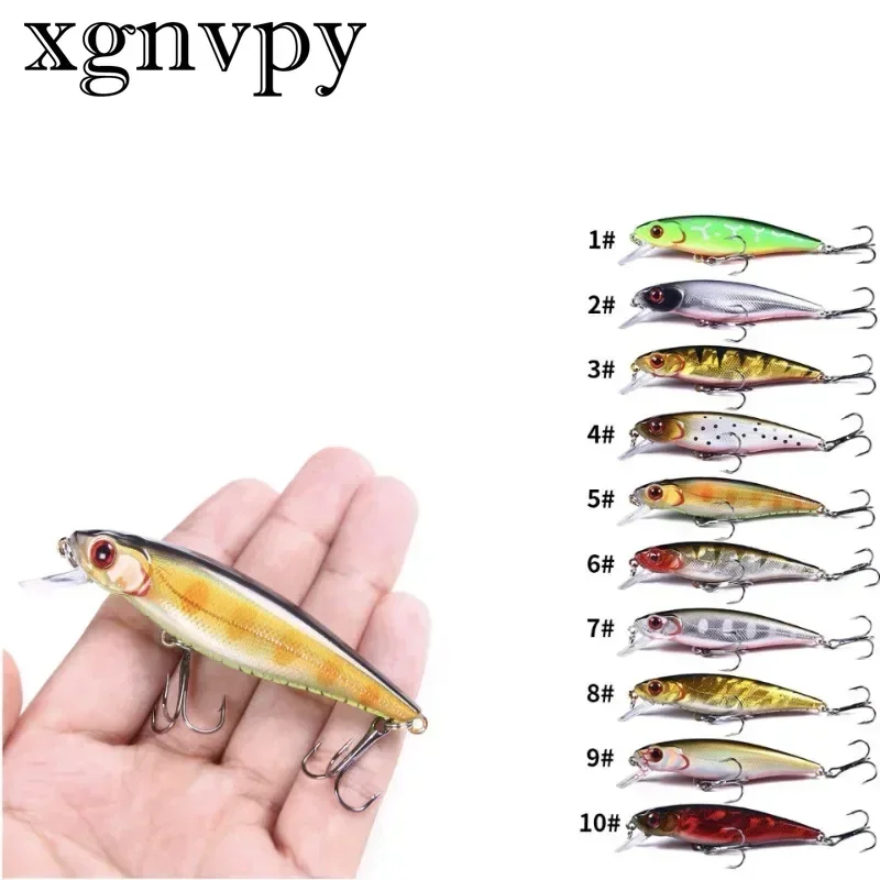 xgnvpy Minnow Bait Long Throw Floating Bionic Milo Lua Slow Sinking Beach Fishing Lure