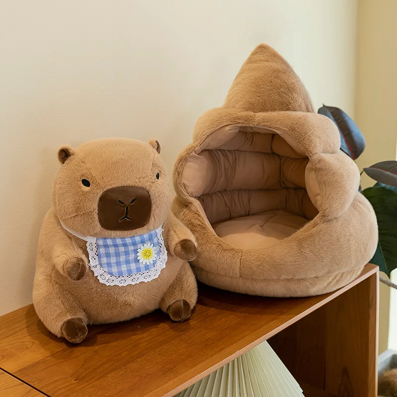 Funny Poop Capybara Plush Doll, Soft Deformable Stuffed Toy, Stress Relief Comfort Figure, Cute Capybara Plush Gift for Kids