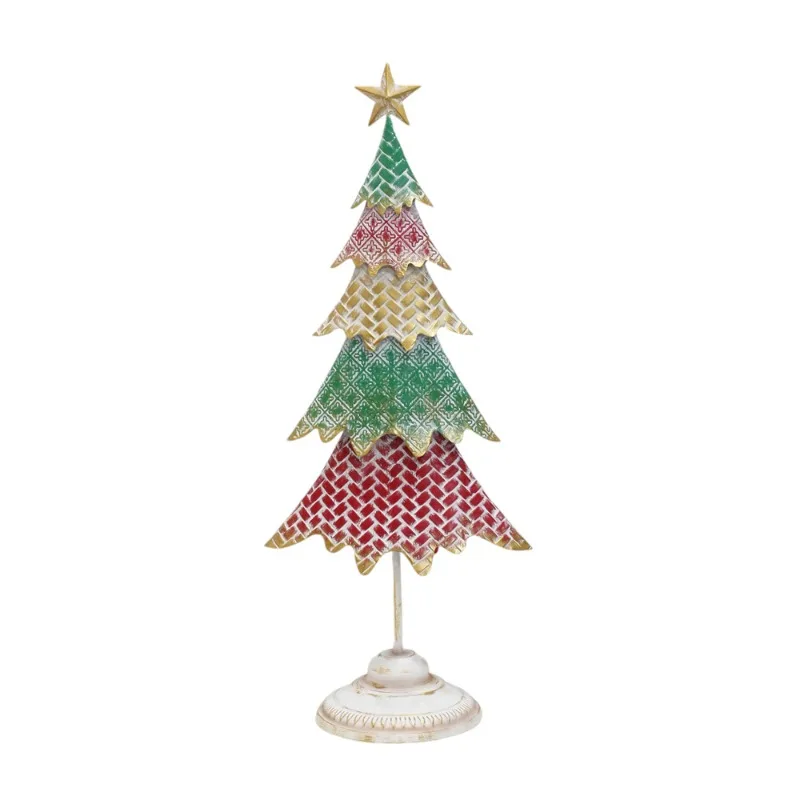 

Modern Farmhouse Style Metal Base Christmas Tree Tabletop Ornaments Wholesale Iron Decoration Crafts Ornaments