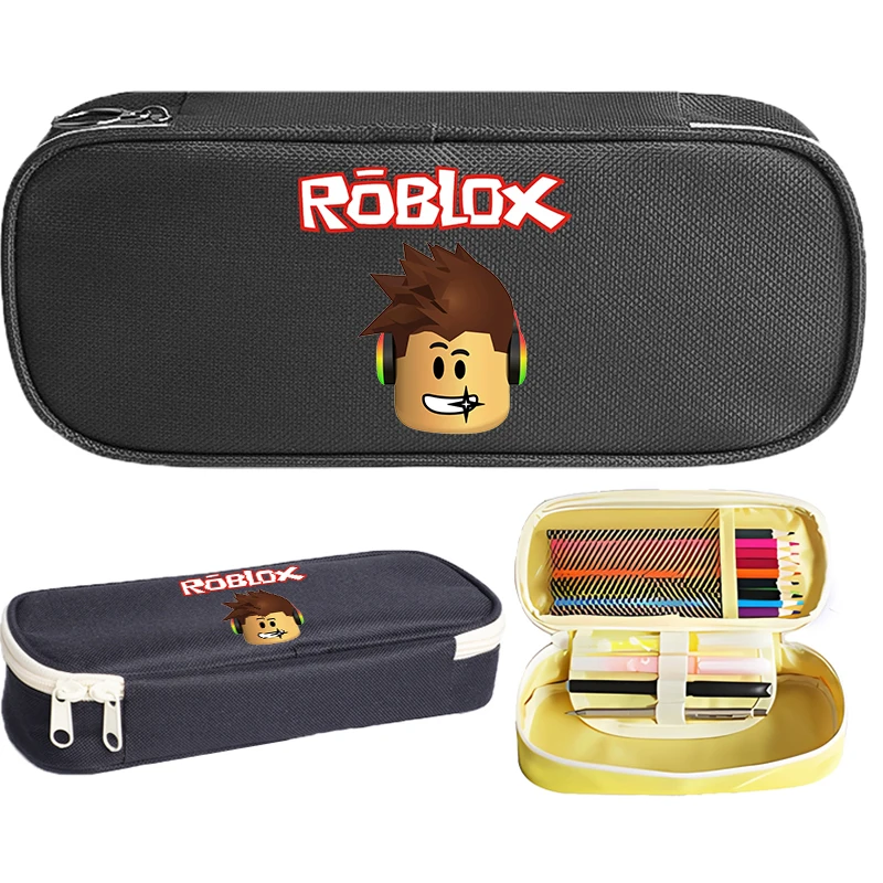 Roblox Pencil Case Student Product Girl Boy Pen Case Bag Game Anime Figure Large Capacity Pencil Box Pouch Stationery Supplies