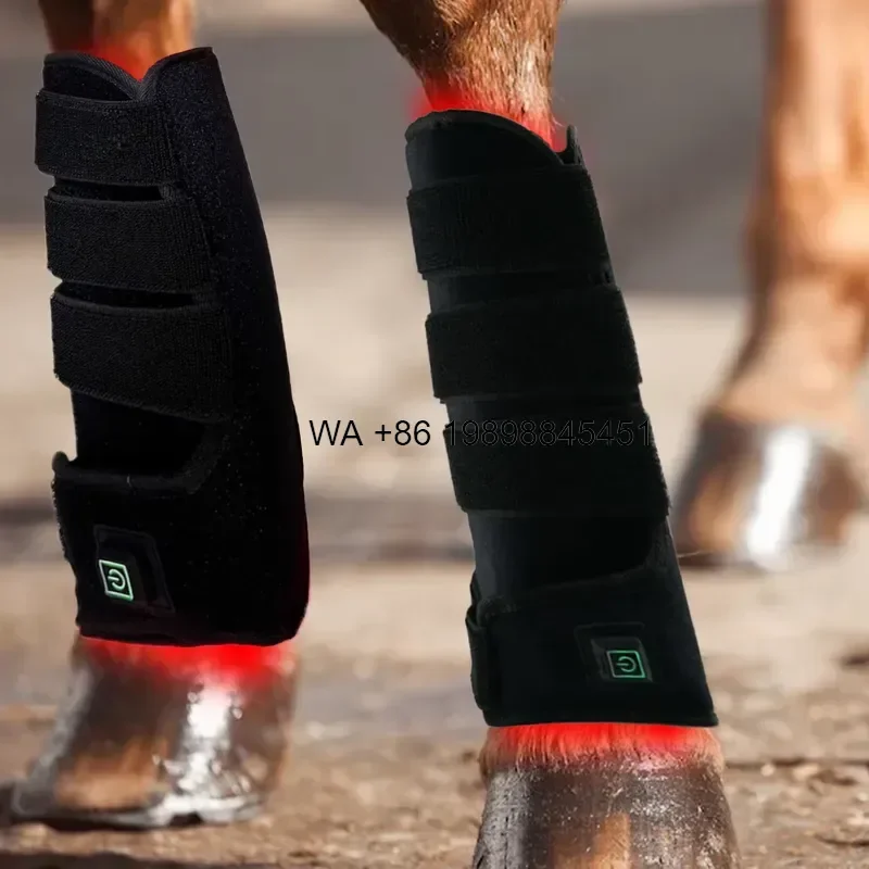 Wmwmnu for Built-in Battery 660nm 850nm Led Grow Light Equine Tendon Boot Horse Leg Wrap for Muscle Recovery