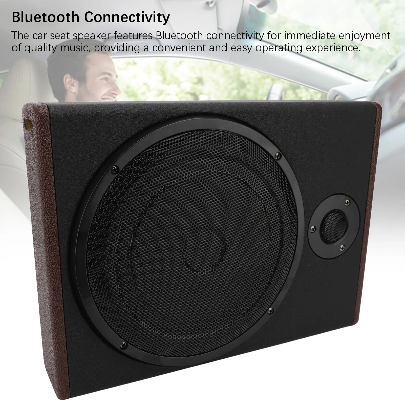 10 في مقعد السيارة الجديد المتكلم تيار مستمر 12 فولت تحت المقعد بالطاقة مضخم صوت السيارة بلوتوث غني الفرعية باس المتكلم عدة للمركبة #4