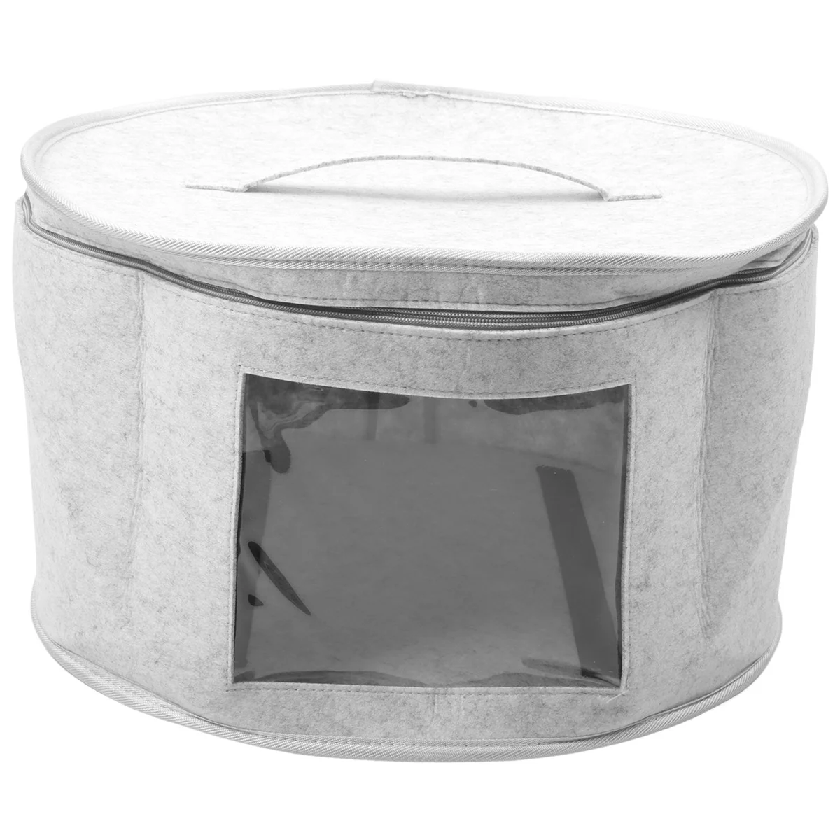 Organizzatore di scatole per cappelli Scatole per cappelli da viaggio rotonde Borsa per cappelli pieghevole A