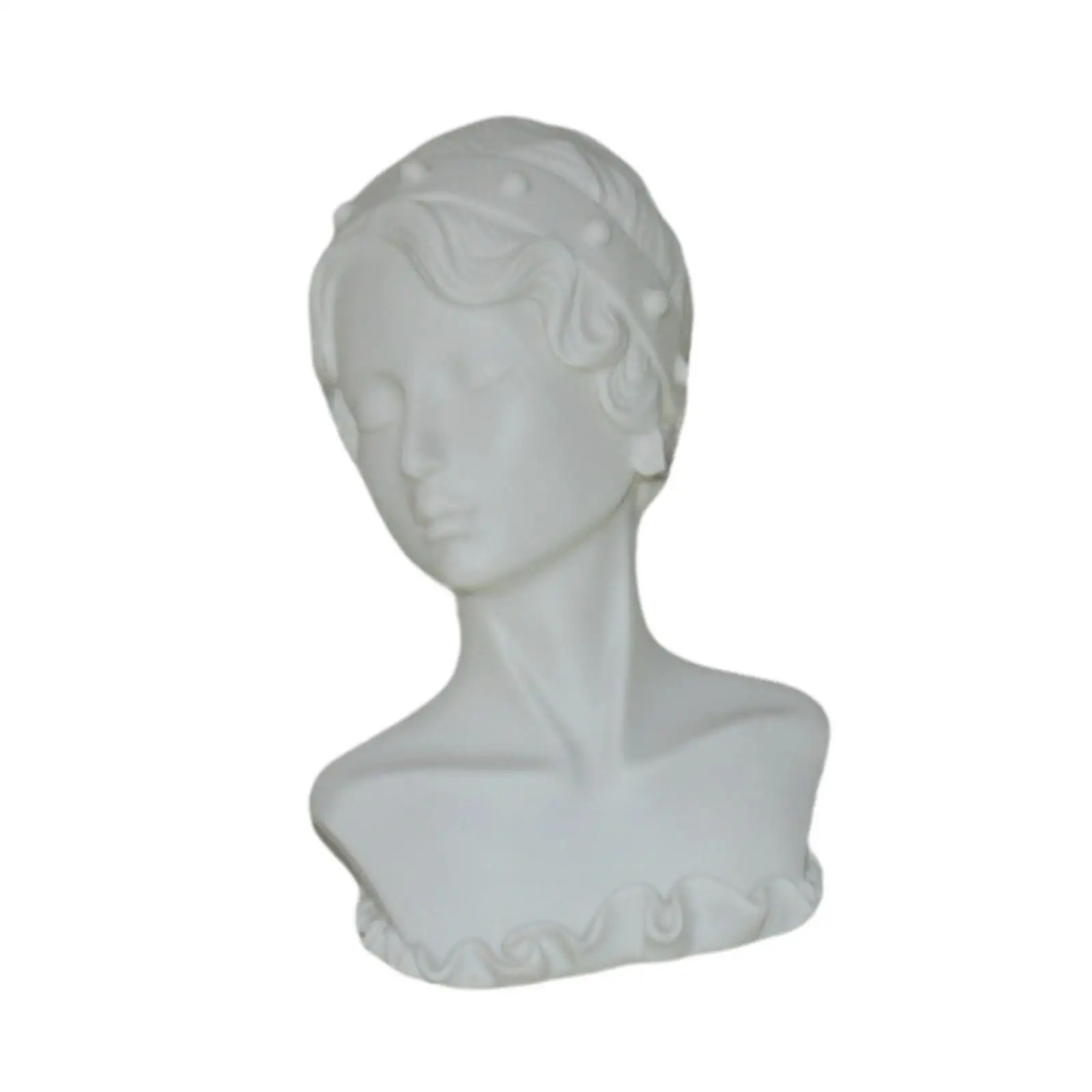 Jewelry Display Mannequin Stand Female Mannequin Head Earring Stand Earrings Rack for Home Organization Desktop