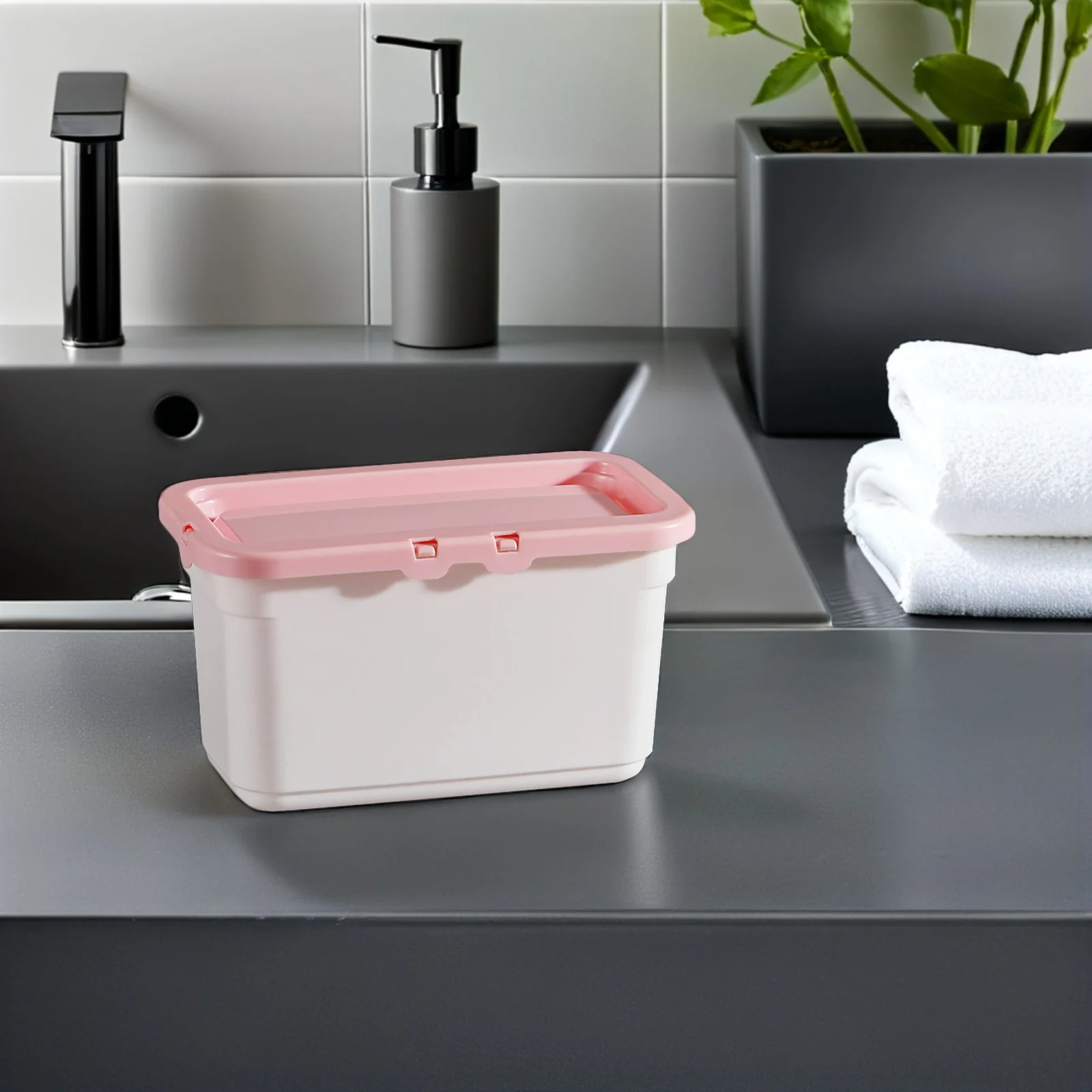 

3Pcs Laundry Beads Canister PP Plastic Storage Box Multifunctional Organizer for Laundry Room and Home