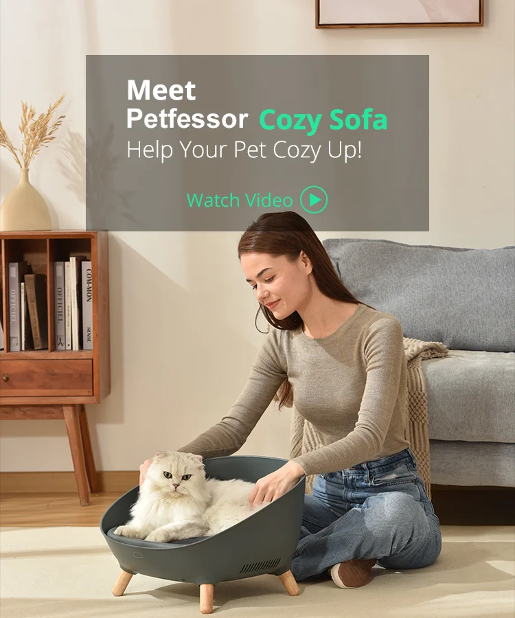 Automatic Climate-Controlled Cat Bed Couch With Cooling & Radiator, App Remote Control
