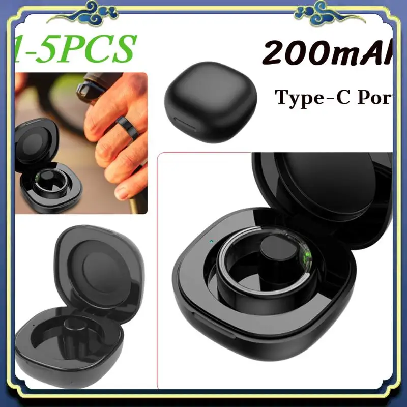 Draagbare 200Mah Smart Ring Oplaadbehuizing Type-C Poort Oplaadbehuizing Voor R02, R03, R06 Smart Rings