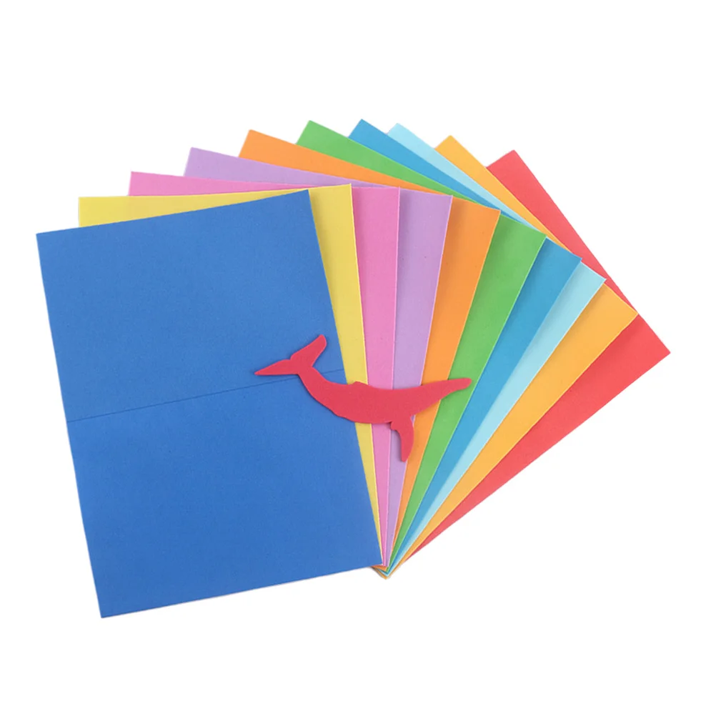 

10pcs Colorful Sponge Paper Sheets 20 X 26.5Cm Flexible Craft Sheets For Diy School Projects Art Making Stationery Bags Interior