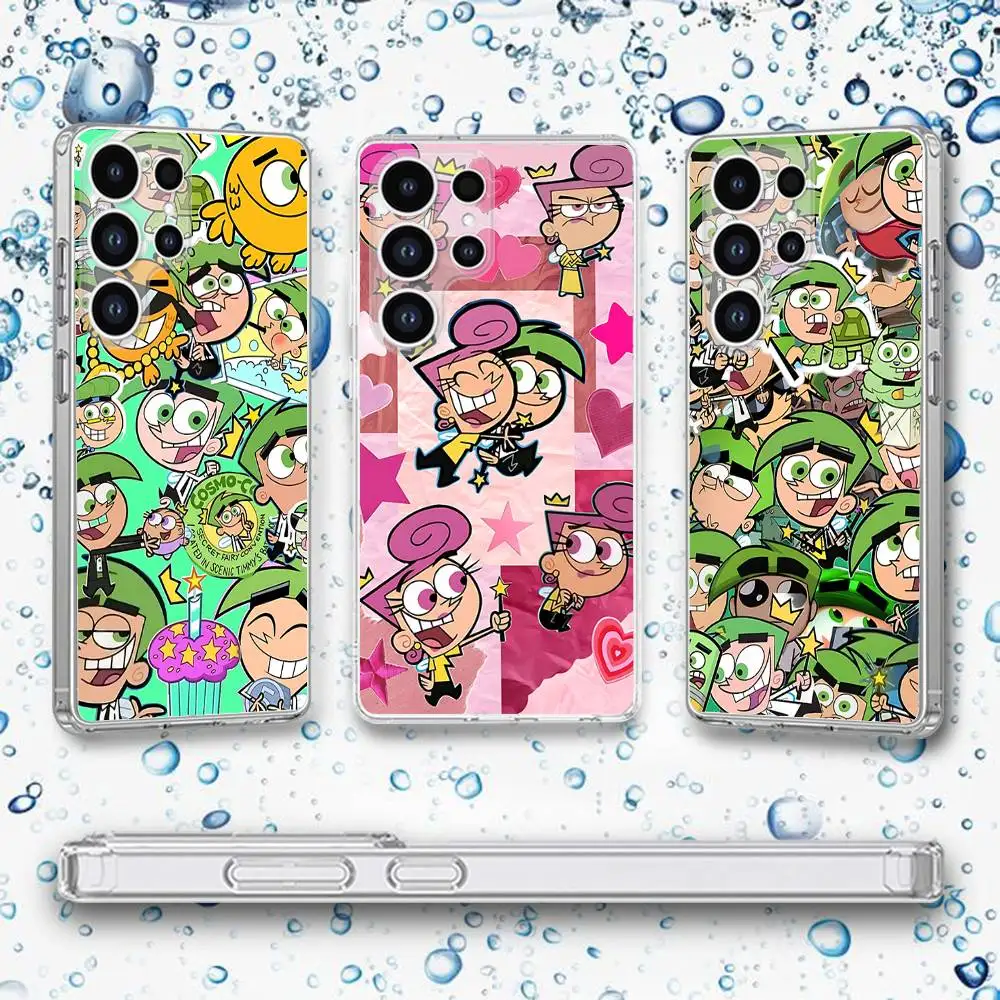 

C-Cosmo and W-Wanda Phone Case For Samsung Galaxy A,71,70,52,51,40,31,50,50S,30S,21S,12,10,Note20ultra Transparent Cover