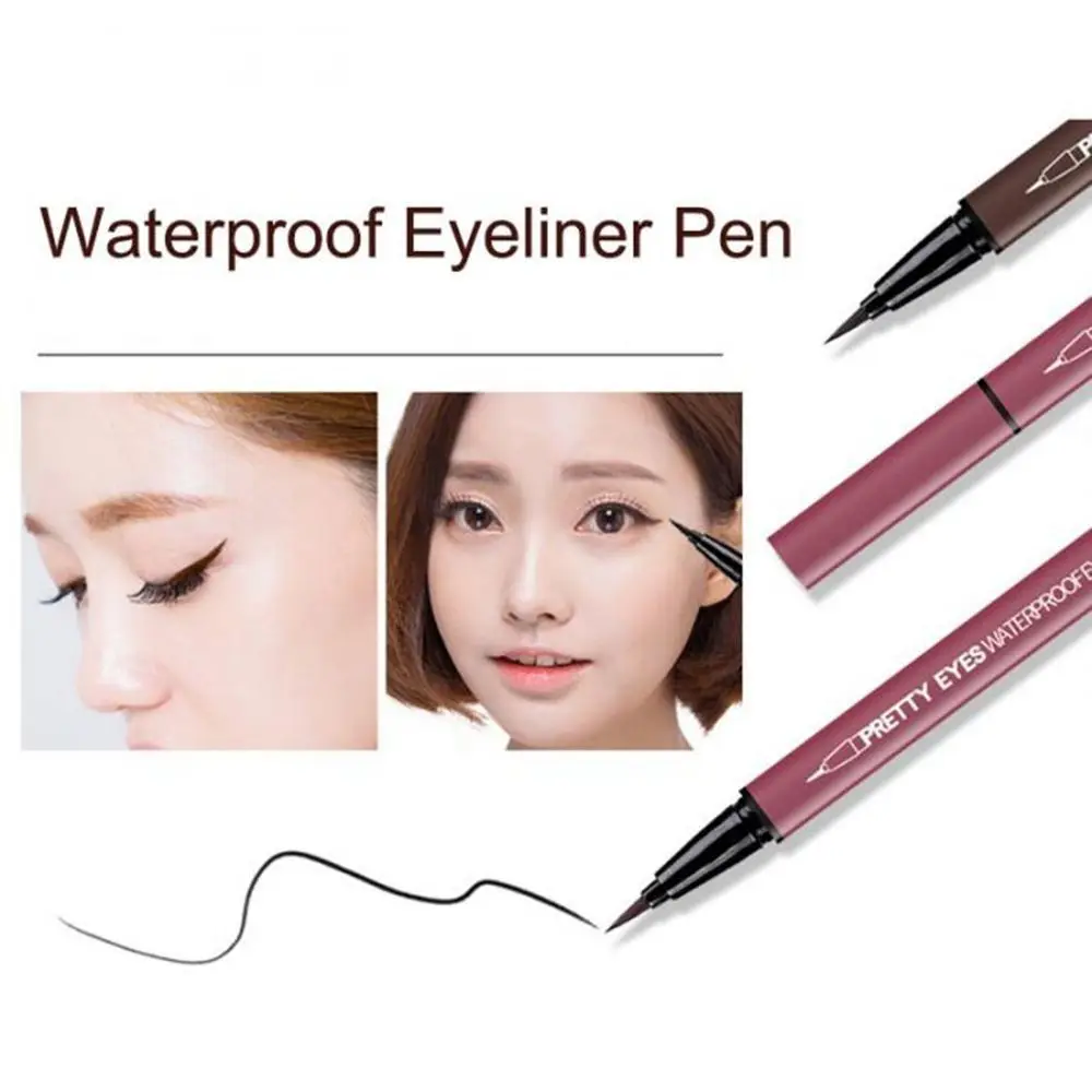 New Quick Drying Eyeliner Waterproof Natural Black Eyeliner Eyes Makeup Not Bloom Eye Liner Pencil Women