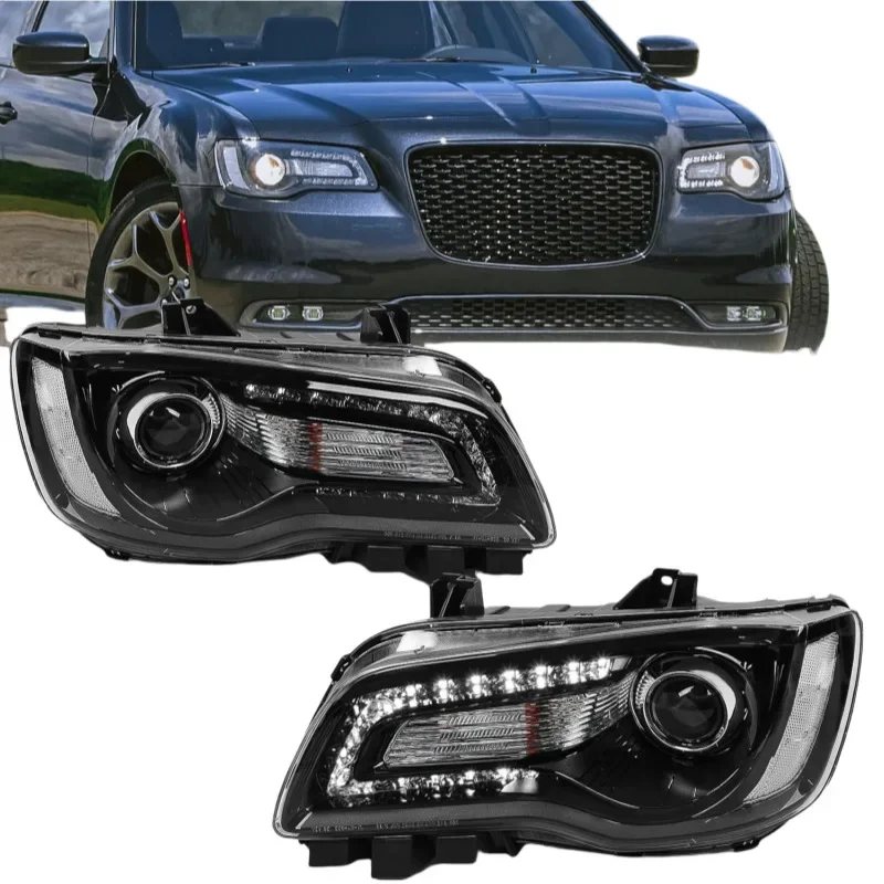 

1 Pair 2X Headlight Head Light for Chrysler 300 2011 2012 2013 2014