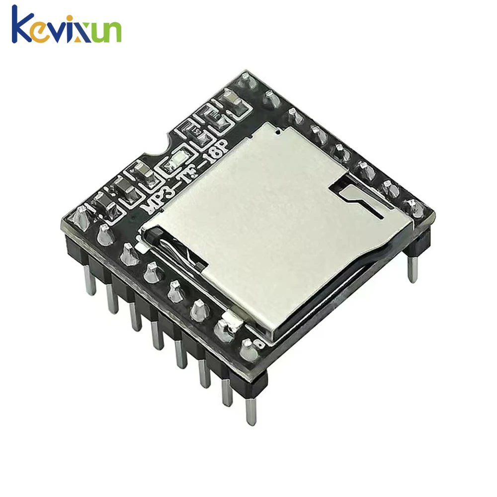 10/1 قطعة Dfplayer مشغل MP3 صغير مع TF بطاقة U القرص الصوت وحدة الصوت المنفذ التسلسلي إعلان لاردوينو IO MP3-TF-16P