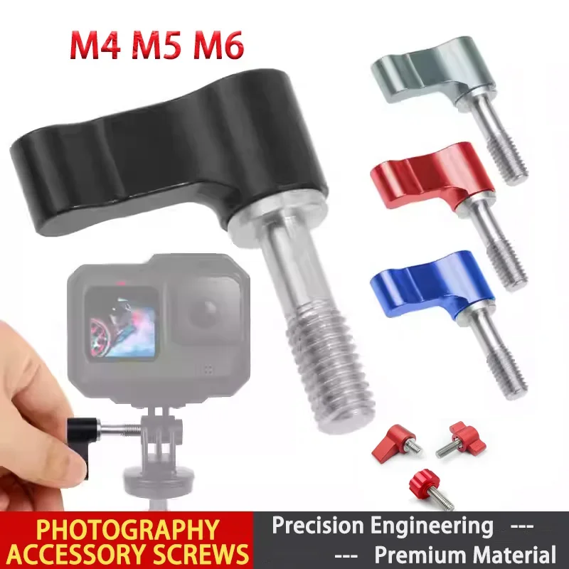 1pcs Photography Accessories Screw Adjustable Elastic Screw Round l-Shaped 7-Shaped t-Shaped Handle M5 M6 Hand Wrench