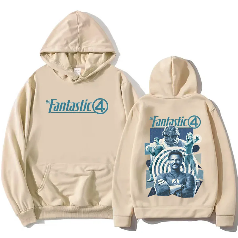 

Фильм 2025: Фантастическая четверка, первые шаги, толстовки, повседневные толстовки с капюшоном для женщин и мужчин, графический принт из фильма, Sudaderas, топ унисекс