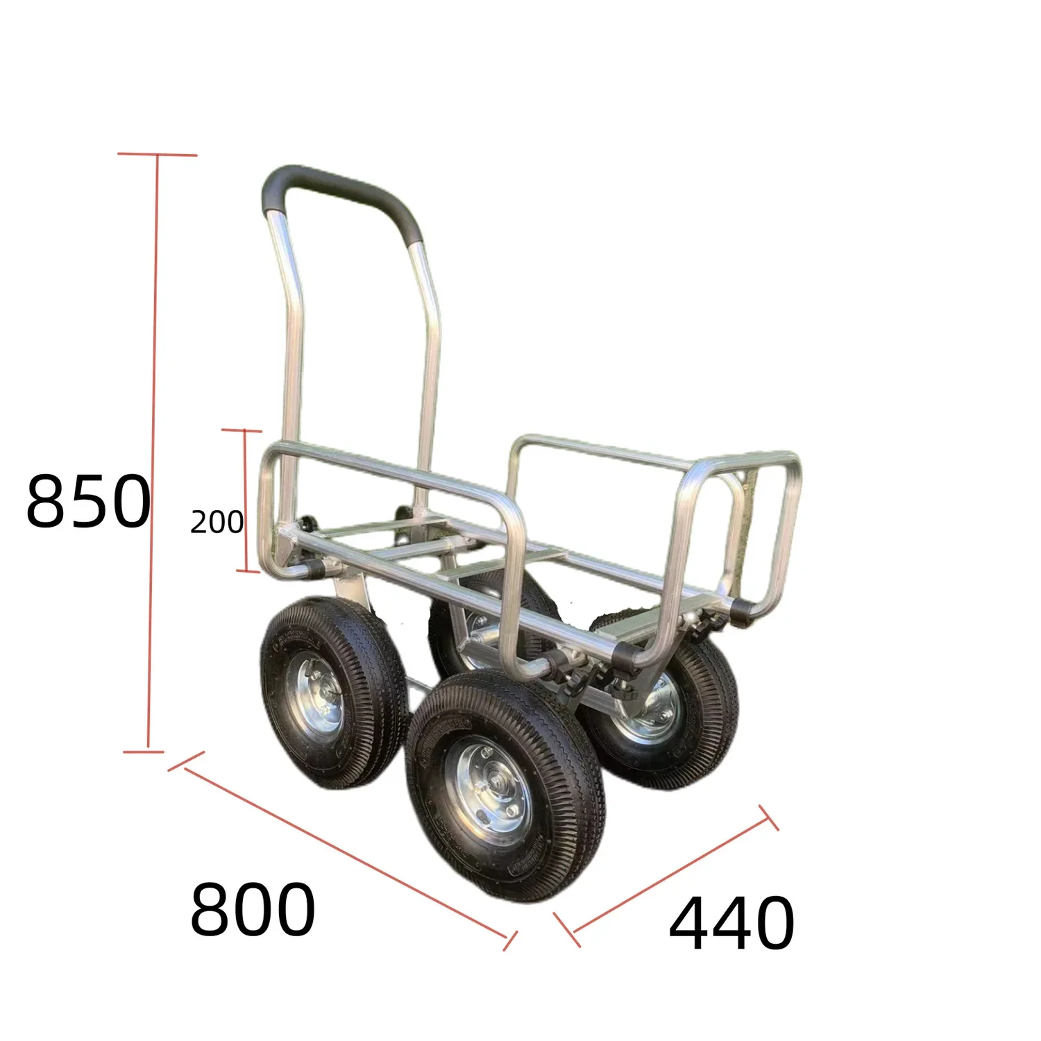 Multifunction Storage Trolley Cage Folding Hand Truck Cage Cart Wagon Warehouse Hand Trolley 4 Wheel Logistics Carts