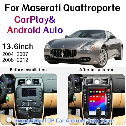 GuangZhou Multimedia Android 11 Player For Maserati Quattroporte 2004 2005 ~ 2010 2011 2012 carplay radio GPS Head Unit