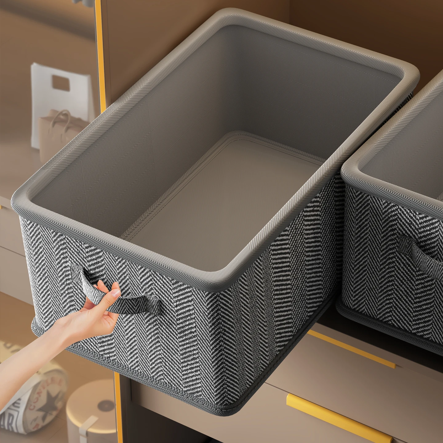 high-end-fabric-clothing-storage-baskets-set-of-7-for-closet-organizer-pants-and-clothes-sorting-box-household-storage-solution