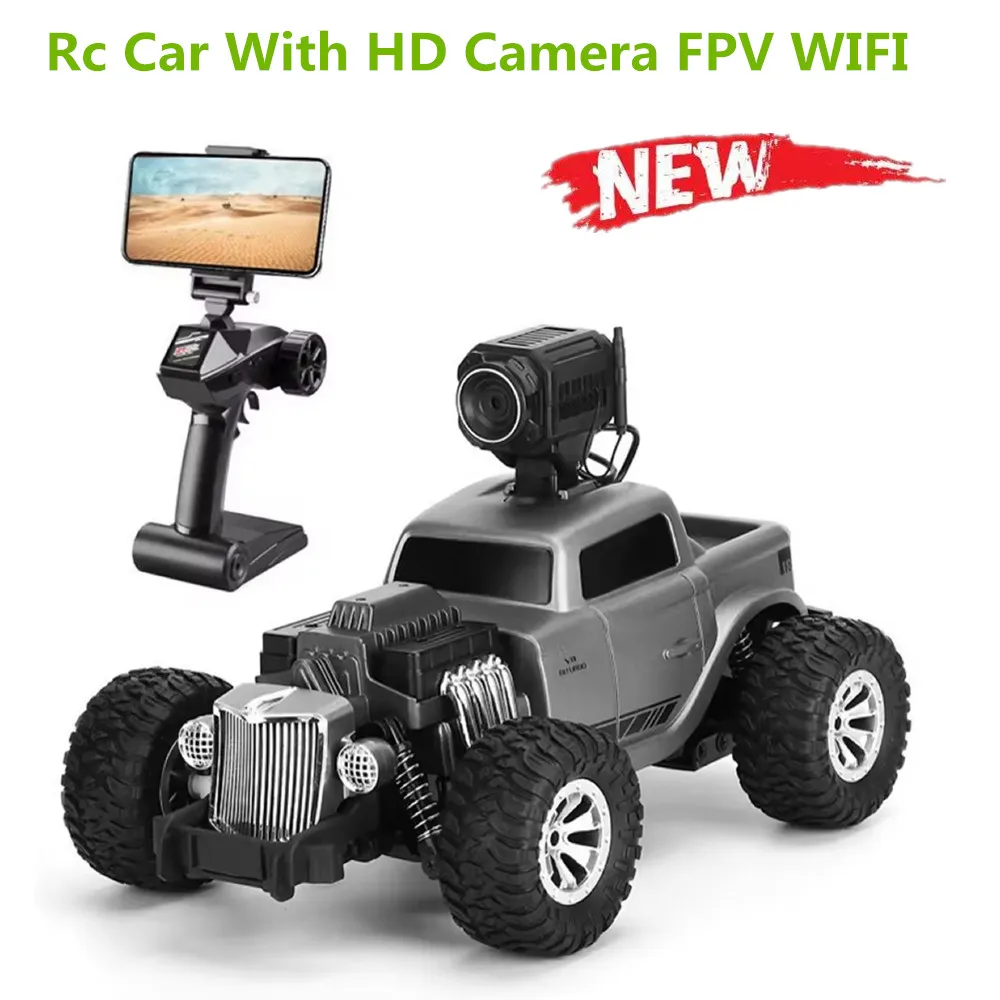 

Rc Car With HD 720P Camera WIFI FPV Real-Time Transmission 2.4GHz Wireless Control Climbing Toys Vehicle 20 Minutes Battery