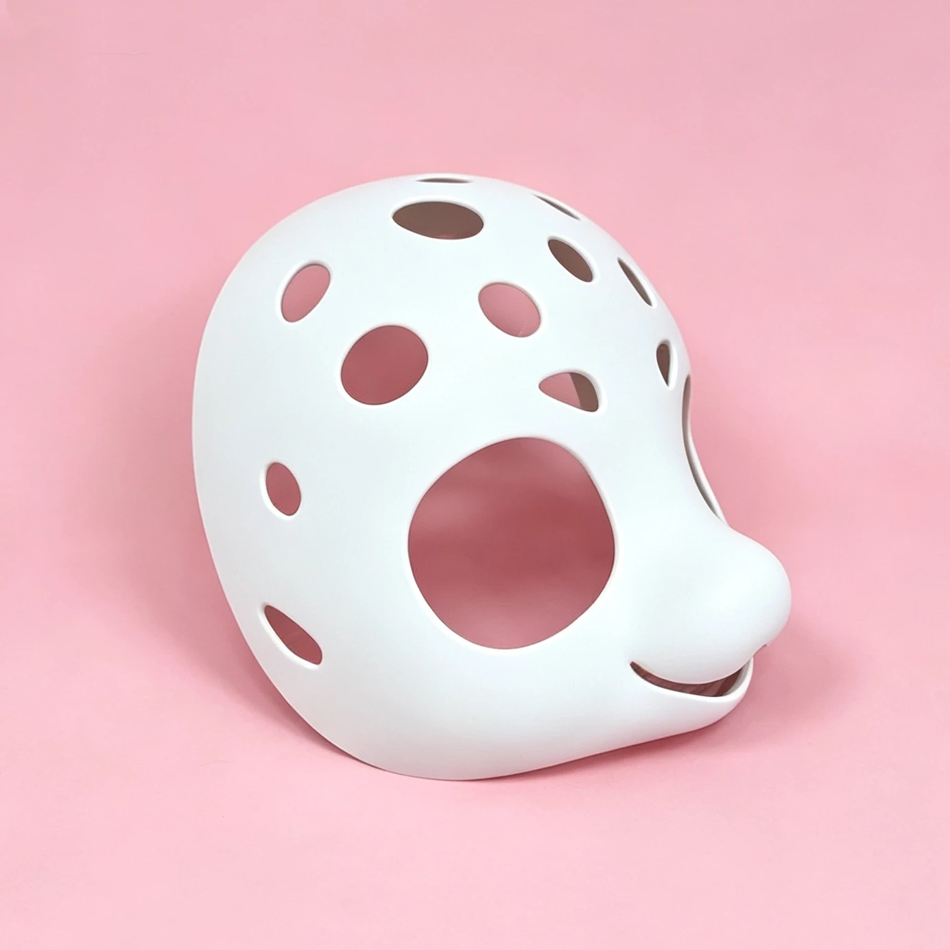 PP Material Kemono Base Mask Cute Canine Medium Long Kiss Beast Suit Skull Wangcai 3