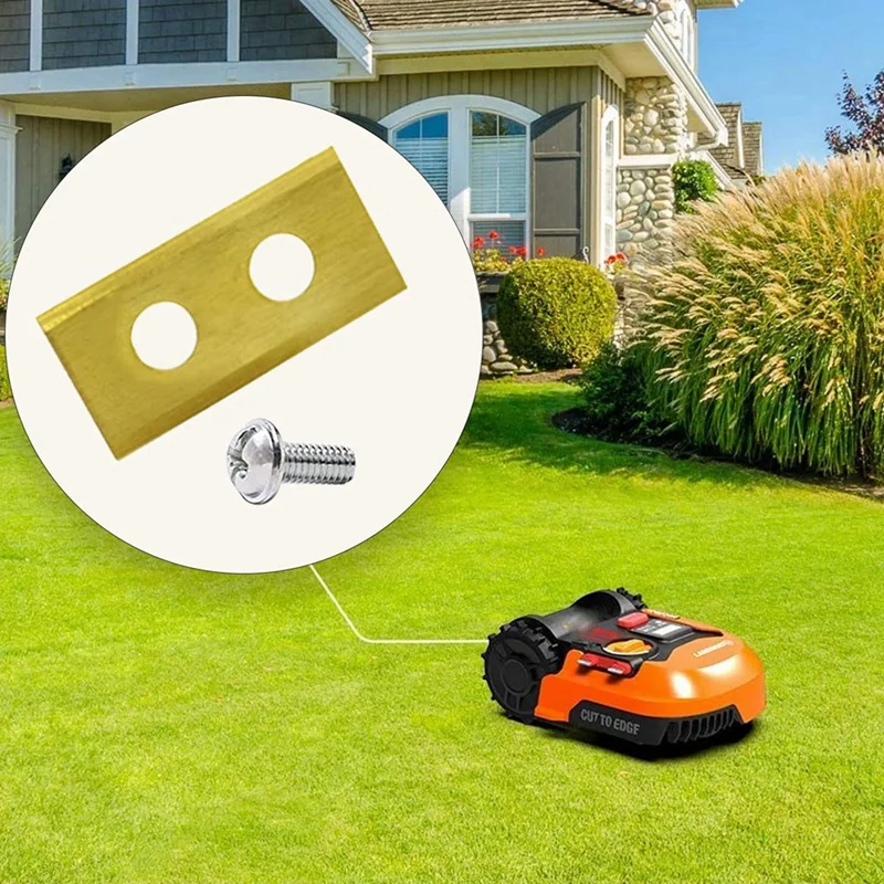 Lawn Robot Blade Gold Lawn Mover Parts Accessories Blade For Worx Landroid Robot Mower Replacement Blades Garden